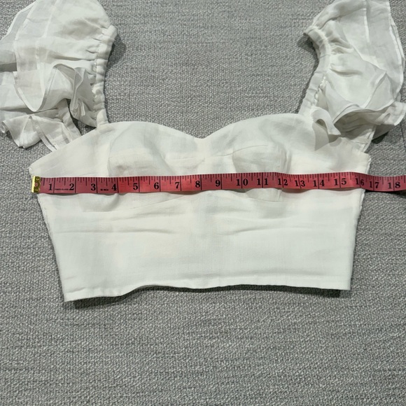 Amanda Uprichard x Revolve Mackey White Ruffle Top & Skort Set (size small) - Picture 5 of 12